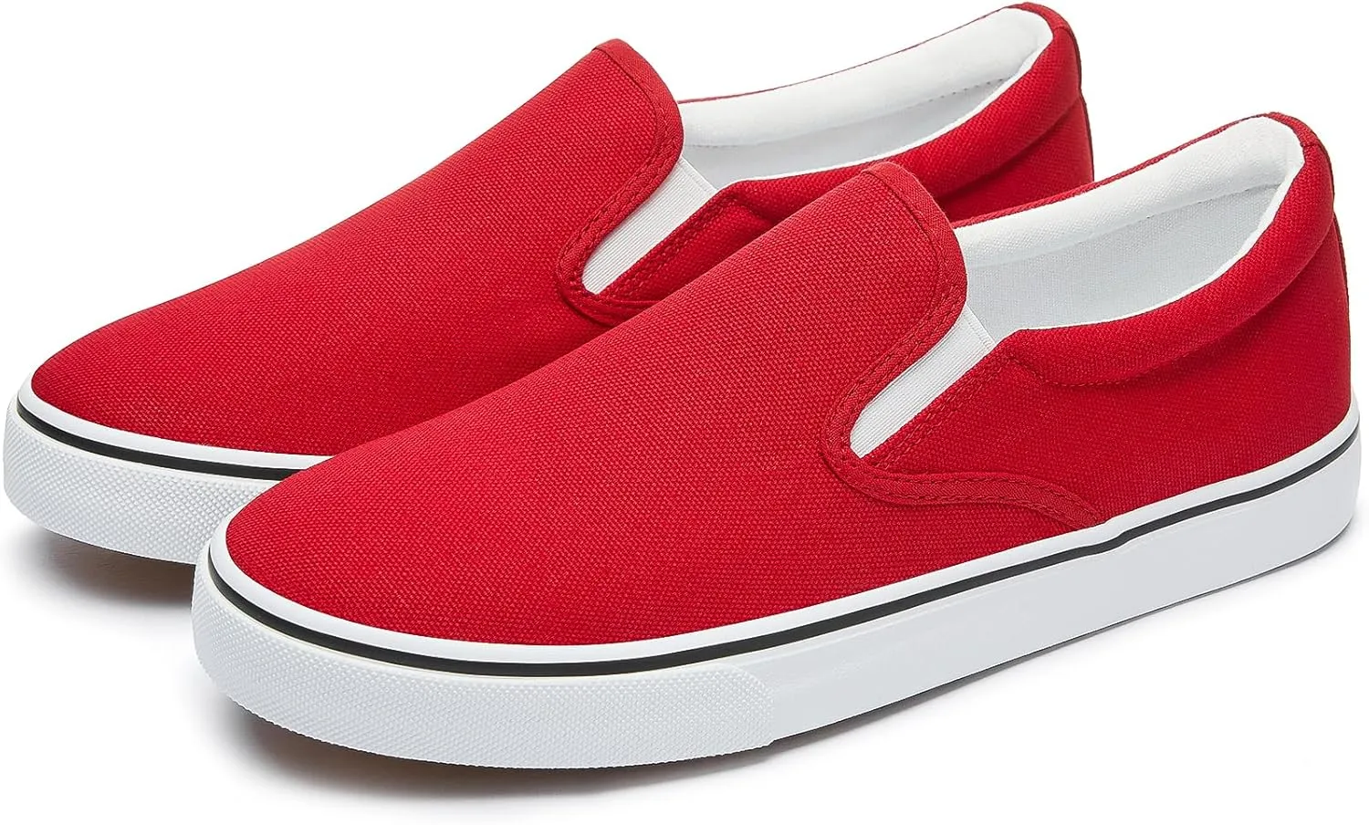 yageyan Mens Slip on Sneakers Loafers Shoes Canvas Black Shoes Canvas Blue Casual Fashion Shoes